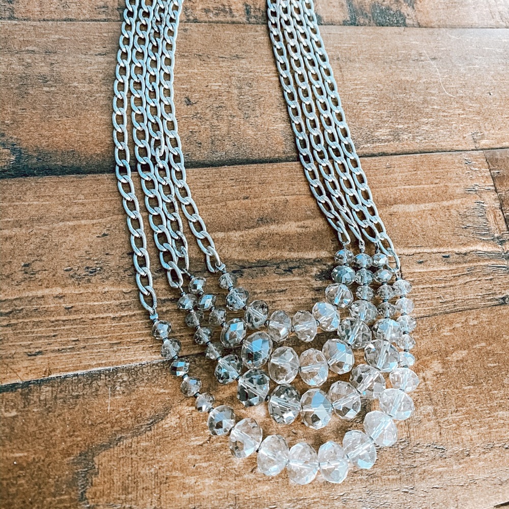 Ann Taylor LOFT Beaded Statement Necklace
